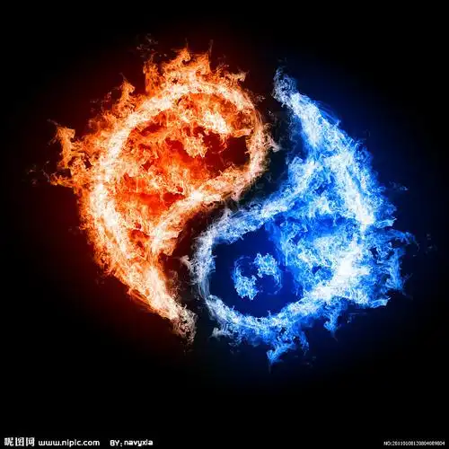 太极图案火焰设计图