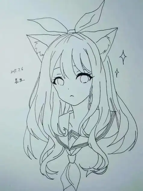 小学六年级简笔画步骤1至6年级的简笔画高年级绘画作品简笔画六年级的