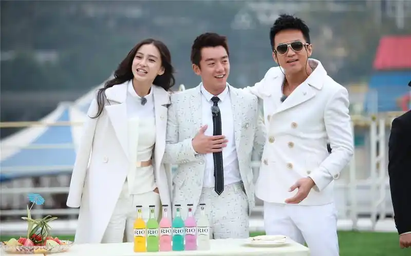 白百何陈羽凡参加综艺奔跑吧兄弟秘密合伙人精选图片