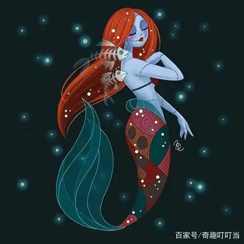 创意设计:迪斯尼公主全都变成了美人鱼