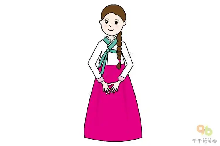 韩国人简笔画大全值得收藏哦