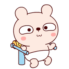 冷兔宝宝做运动 —— 微信表情