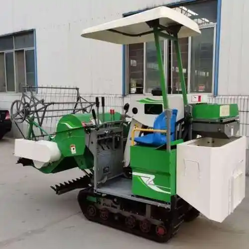 多地形农用小型收获机水稻小麦收割机25马力电启动稻谷收获机双割台带