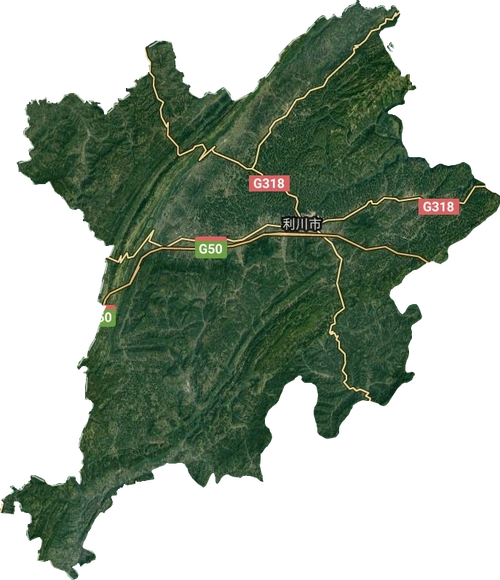利川市高清卫星地图