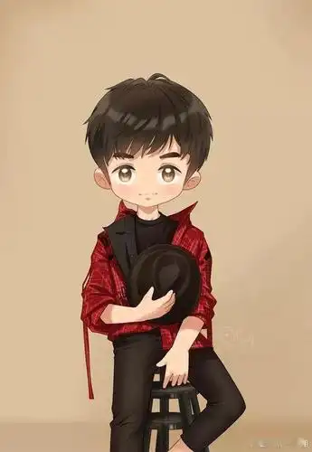 王俊凯q版饭绘一则绅爱满分可爱至极