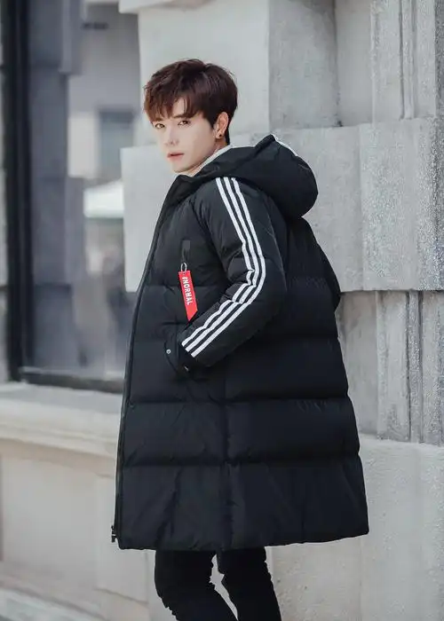 1009-m8001-p75- 2018冬装新款男士长棉衣 国潮大衣男装外套男-四季