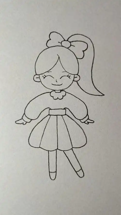 画马尾辫小女孩,你学会了吗?