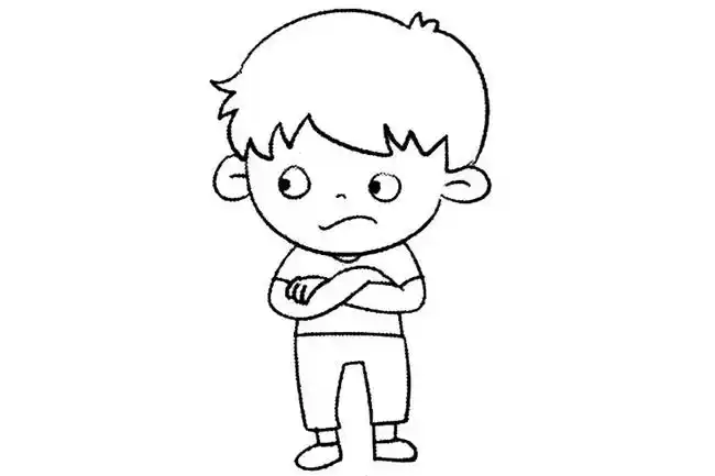 6款小男孩简笔画图片大全可爱 人物-第2张