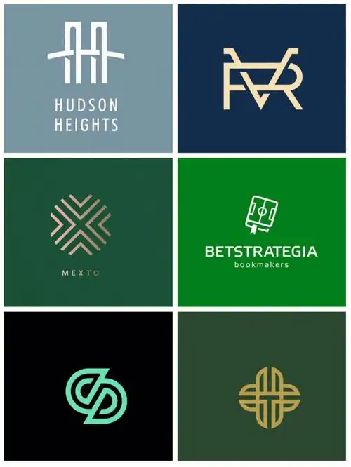 字母logo丨线性标志丨简约图文丨创意标志