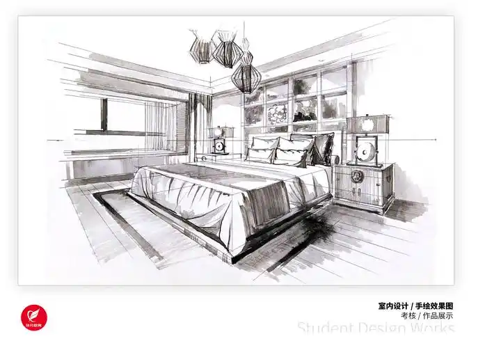 学果网教育平台 的想法: #非凡教育 室内手绘效果图培训, 作品新