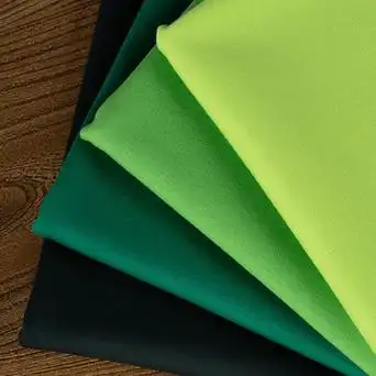 墨绿果绿色锦棉罗马布料 50支双面针织四面弹力 裙子裤子服装面料