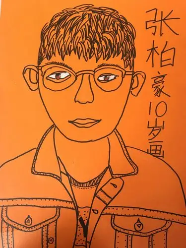 杜老师的儿童画课-------线描人物头像