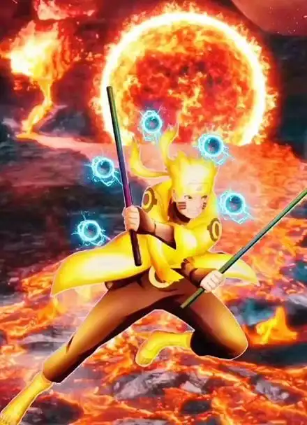 火影忍者鸣人九尾仙人模式,超燃