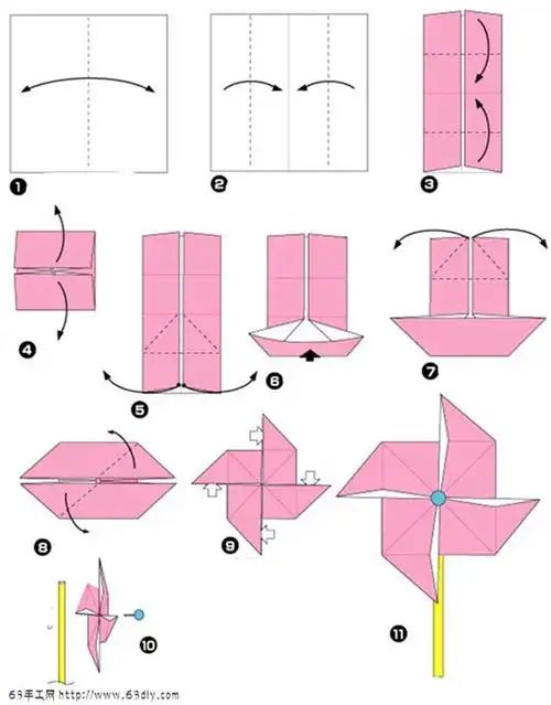 主页 手工制作大全 > 幼儿教案手工大风车这个纸风车是很基础的那种