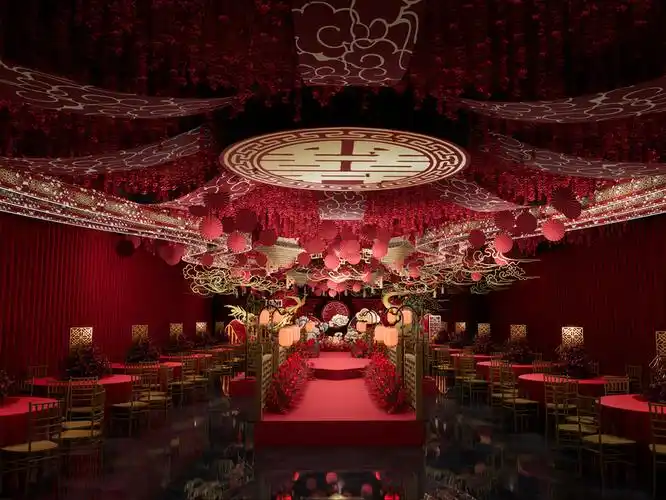 婚礼堂设计案例-郑州朴秀婚礼堂设计公司专注婚礼婚宴酒店设计|婚礼