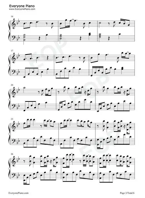 破茧-斗罗大陆动画2020年新主题曲五线谱预览2