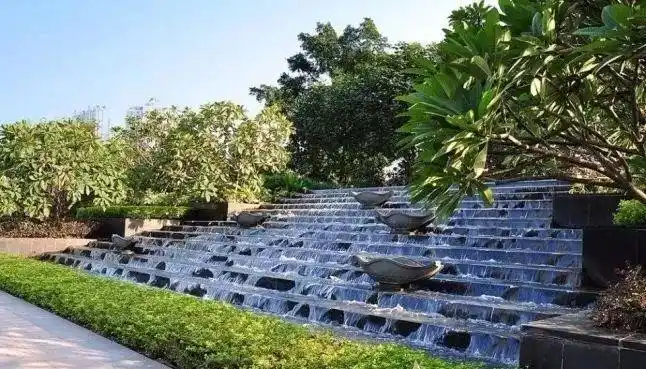 叠水景观流动的艺术