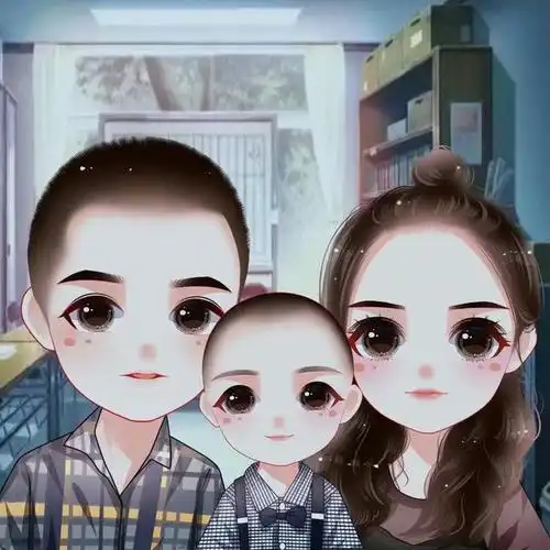 全家福微信头像,三口,四口,五口之家专用