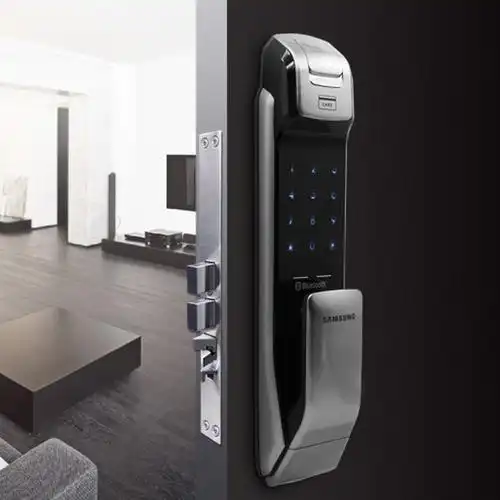 三星指纹锁dp728品牌家用通用防盗锁电子智能手机app密码远程开锁