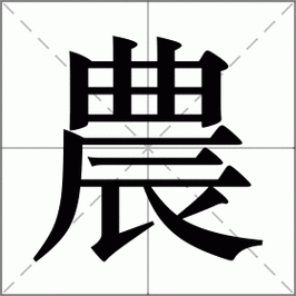 农怎么读_农组词_农的解释_读音_笔顺_拼音_笔画_繁体字