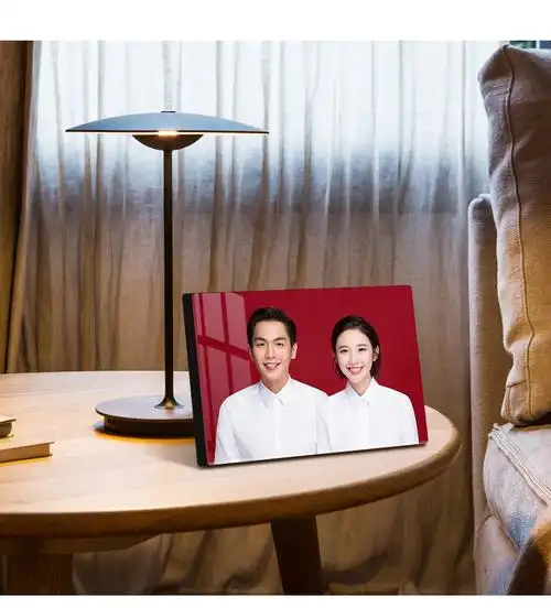 结婚证件照相框 结婚登记照6寸相框摆台大韩水晶洗照片做成情侣婚纱