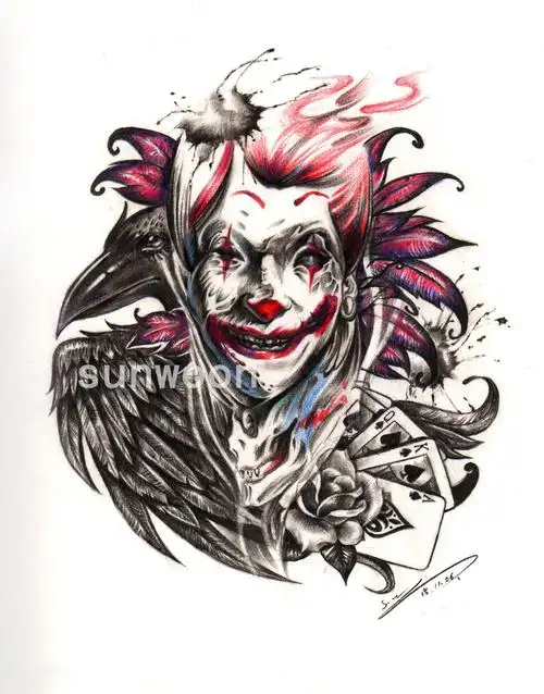 小丑手绘稿