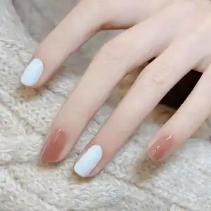 白色指甲油显白免烤持久快干女冰透色系2022年新色无味可撕拉护甲