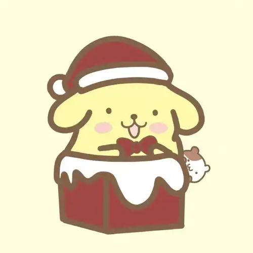 可爱布丁 圣诞头像 插画师:高高想暴富