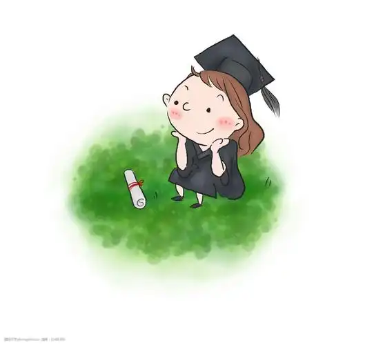 毕业季手绘卡通人物图片-图行天下图库