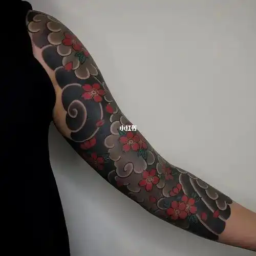 武汉纹身  #纹身  #武汉  #樱花  #日式樱花臂  #樱花臂纹身  #樱花