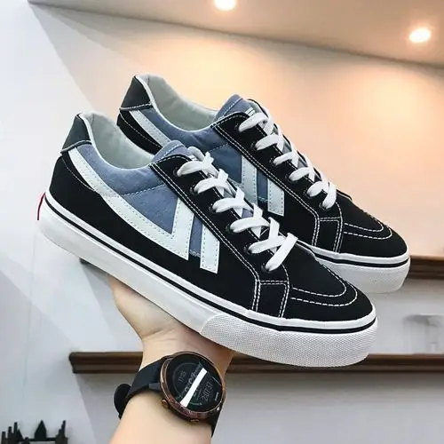 支持鸿星尔克鞋子2021新款风帆布鞋男士百搭低帮帆布鞋