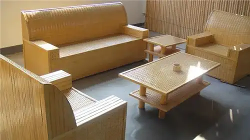 竹沙发组合五件套 纯手工打造 竹制沙发