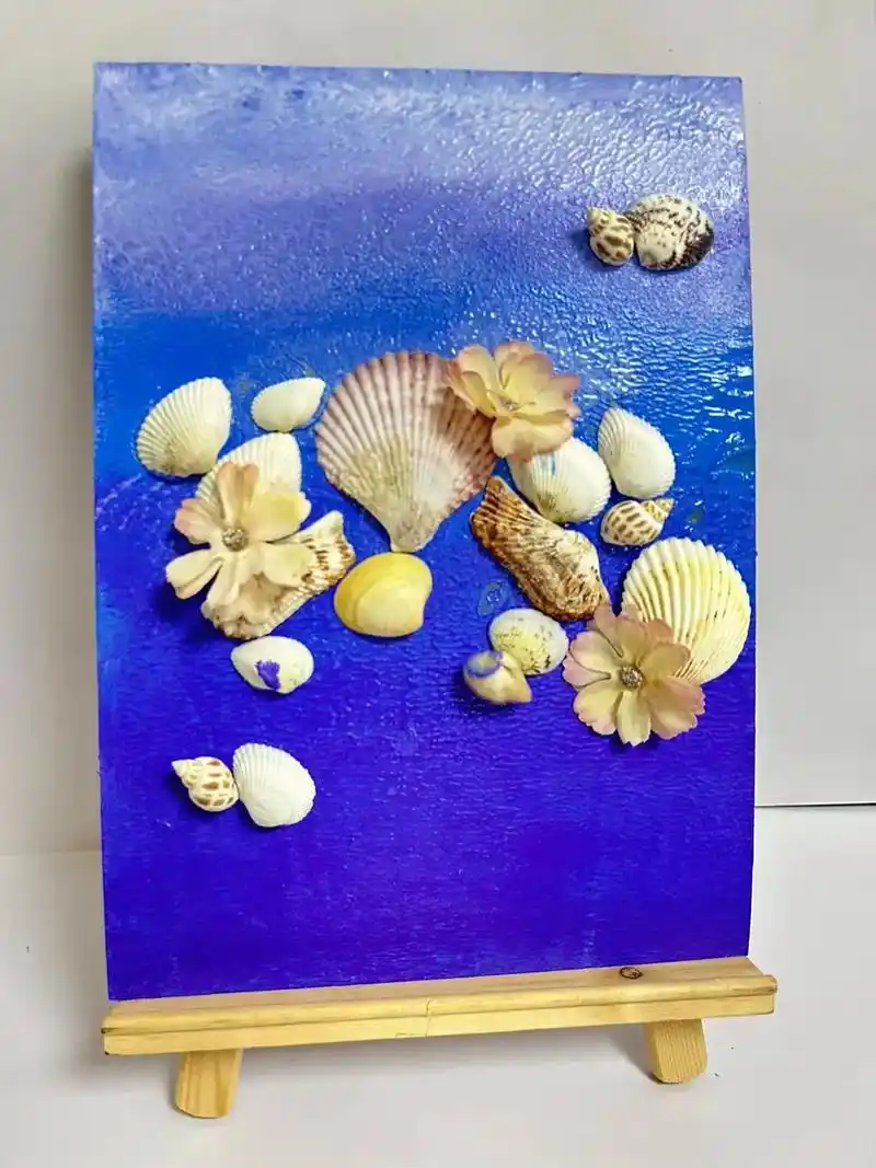 来画画吧6015贝壳元素的创意画#画画 #幼儿创意美术 - 抖音