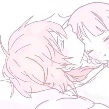 一对两张可爱粉色系二次元情头 特别可爱的情头粉色系