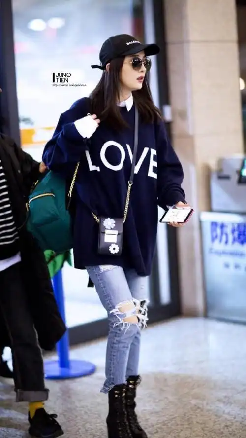 杨幂街拍,行走的时尚宠儿