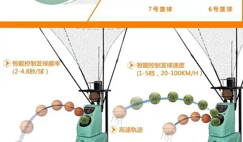 高级智能篮球发球机装备