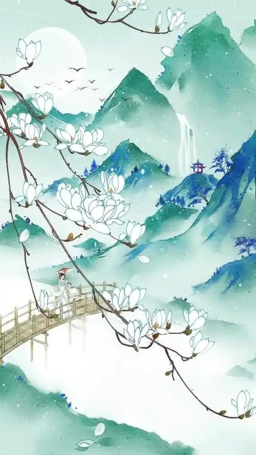 古风背景图片水墨画分享