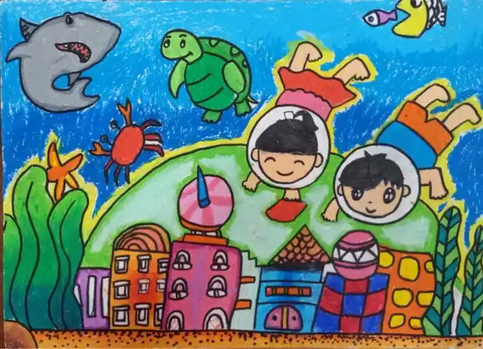 琼海市第一小学·2019年元旦·一,二年级绘画优秀作品展