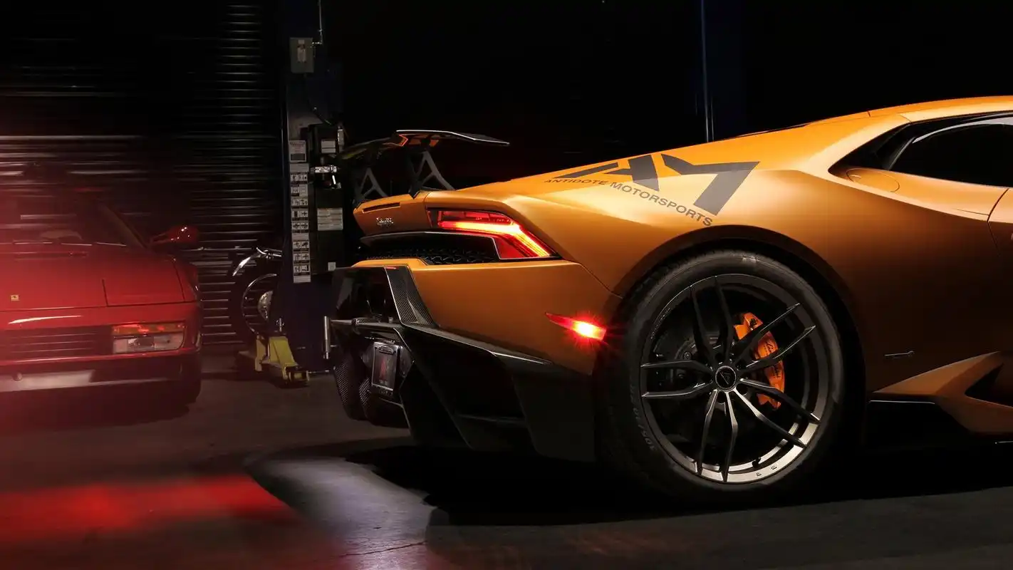 活力橙色魅力超跑壁纸_鲜活魅力的橙色超跑