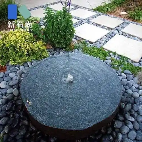 流水花岗岩石头喷泉花园水景小品庭院别墅阳台石雕