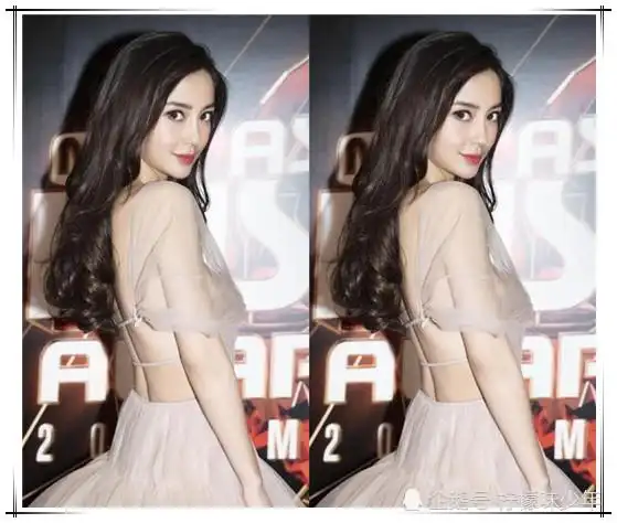 杨颖薄纱露背装亮相红毯和宋仲基合影,网友:艳压韩国女明星!