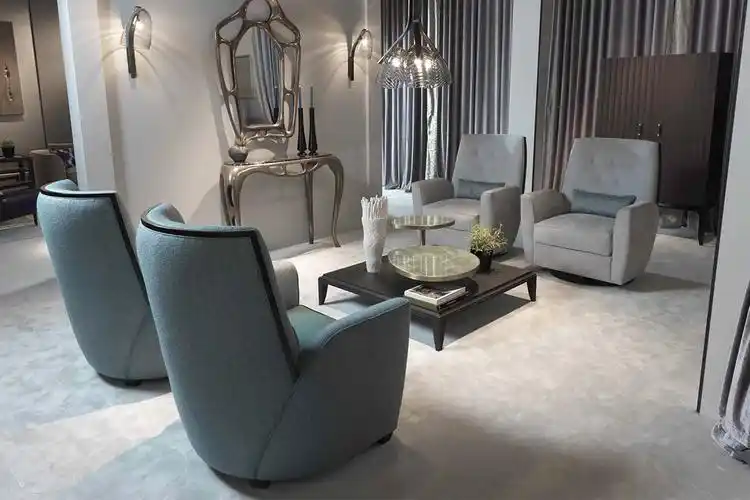 客厅布艺单人沙发