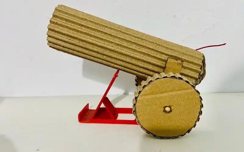 diy纸板大炮,如何用纸板制作一个大炮模型