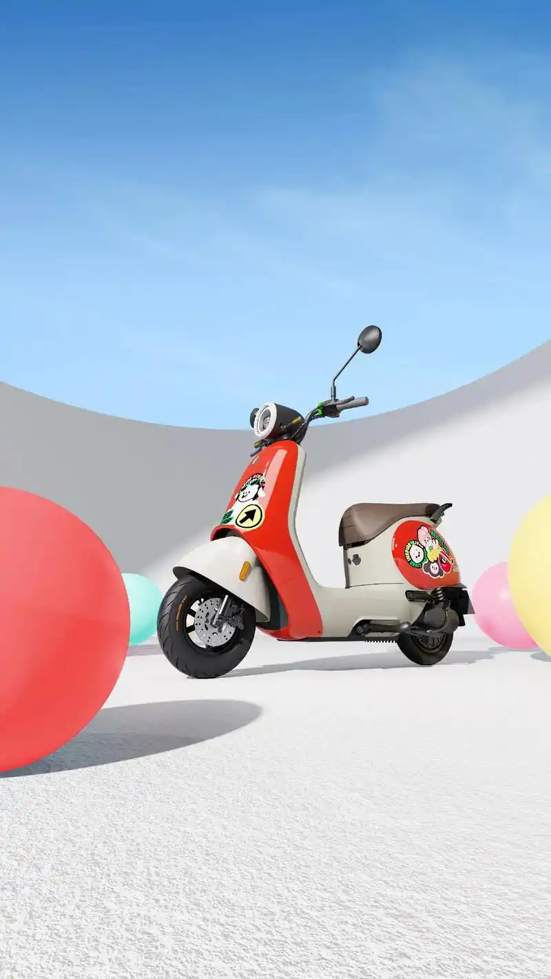 主打高端智能的电动车品牌九号也出了萌萌的可 - 抖音