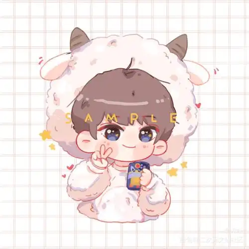 咩咩咩_q版头像cv圈cv羊仔cv羊仔绘画作品