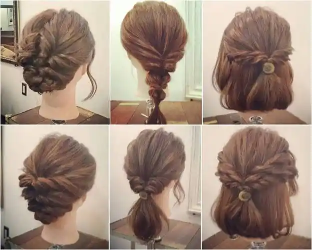 【扎发】【编发】【教学】【教程】【图解】【短发】【长发】【刘海】