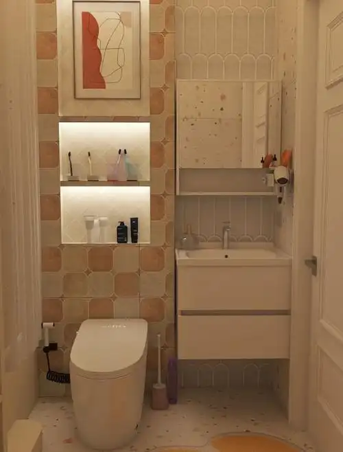 两平米的浴室还带个浴缸洗澡呆两小时都不愿出来