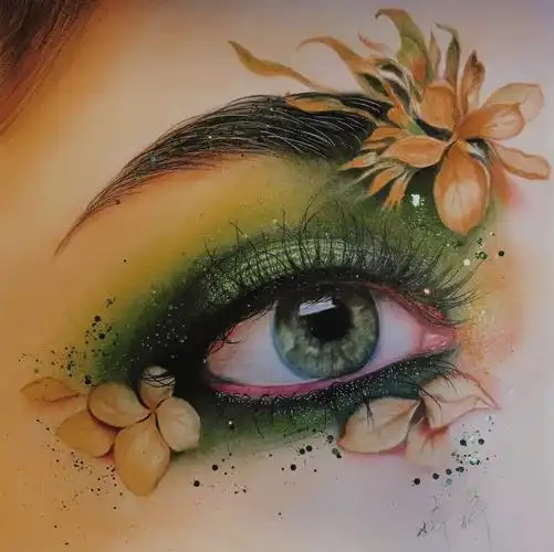 创意眼妆手绘步骤图