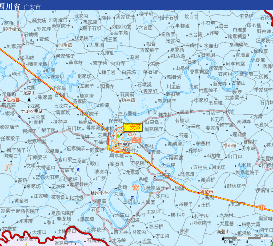 广安区地图