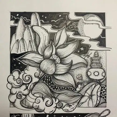 黑白装饰画练习